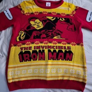 Marvel Iron Man Ugly Christmas Sweater (large neck)
